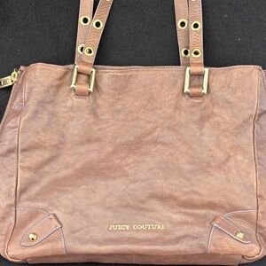 Juicy Couture Tan Leather Shoulder Bag